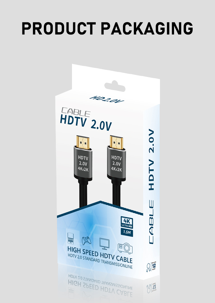 Customizable 4k 1080P HDMI Cable 1m 1.5m 2m 3m 5m 10m With Alloy Shell