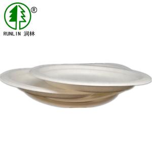 China 100% Biodegradable Disposable Bagasse Plates for Fast Food Restaurants wholesale