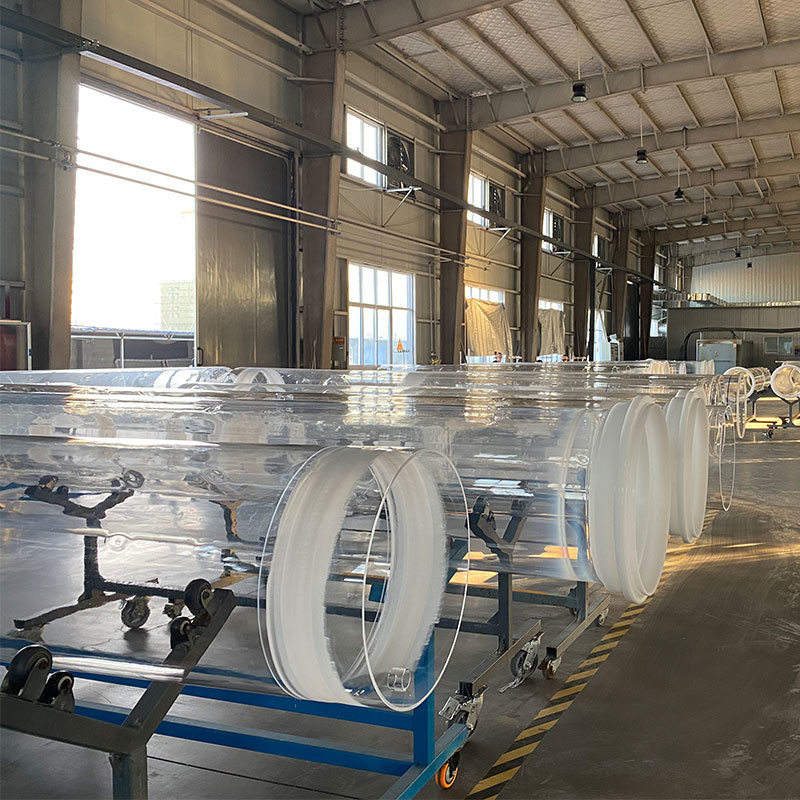 Customized High Quality Clear Quartz Glass Tube With Large Size Diameter Silica Glass