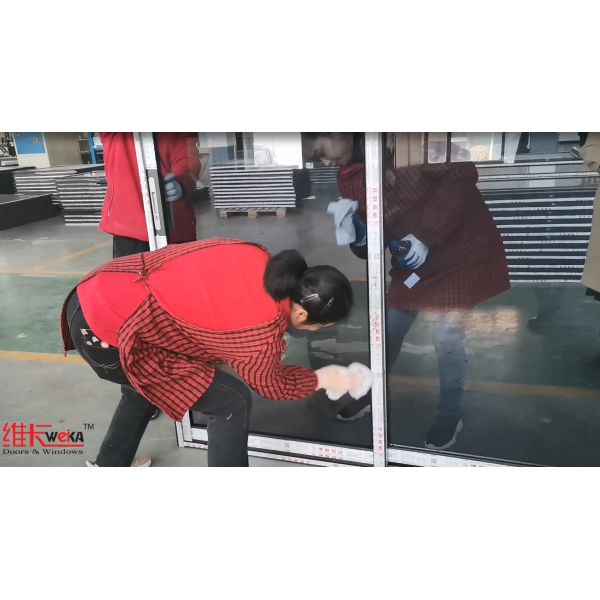 Mildew Resistant Huge Black UPVC Glass Sliding Window For House Decorative