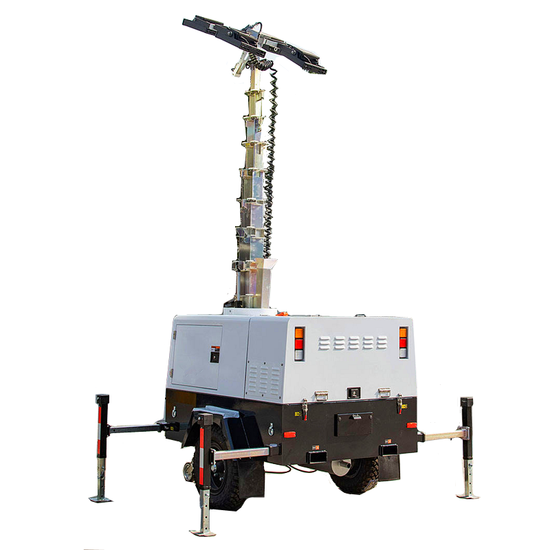 Diesel Light Tower Generator 9m 12m High Mast Light Tower Emergency Portable Light Tower