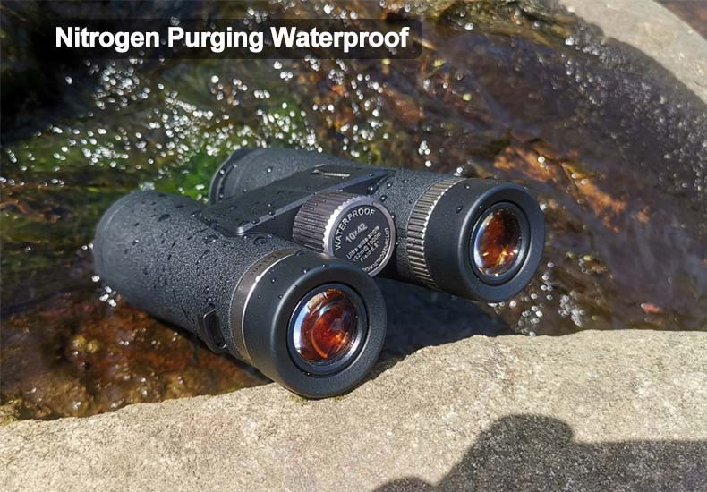 IPX7 Waterproof 10x42 Binoculars For Bird Watching 7 Degree Ultra Wide View Angle