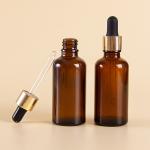 Green Blue 50ml 100ml Glass Dropper Bottle Cosmetic Packaging ODM