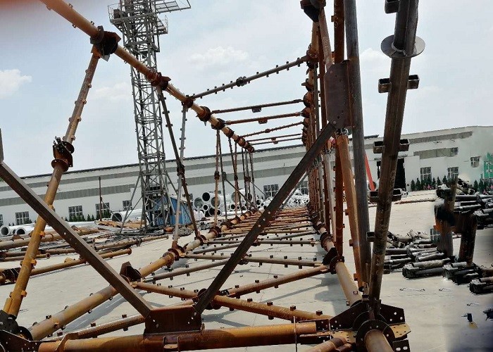 High Voltage Electric Power Tower , Q235B / Q345B Lattice Steel Towers