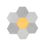Soundproof PET Acoustic Panels Hexagon Polyester 3mm 25mm