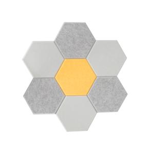 China 9mm Hexagon Acoustic Wall Panel Polyester Acoustic Panel wholesale