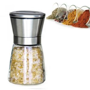 China Refillable Mini Spice Salt Pepper Grinder Adjustable Coarseness Household Kitchen Tools wholesale
