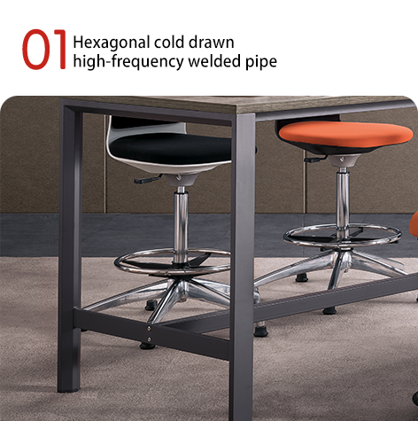 Light Industrial Style Office Reception Long Coffee Table, Simple And Practical Tea Cabinet, Storage And Multifunctional Tea Table