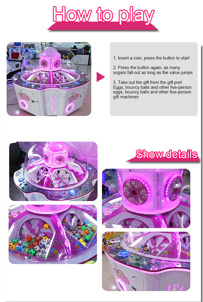 Capsule Machine Candy Machine Five Players Coin operated Gift Machine