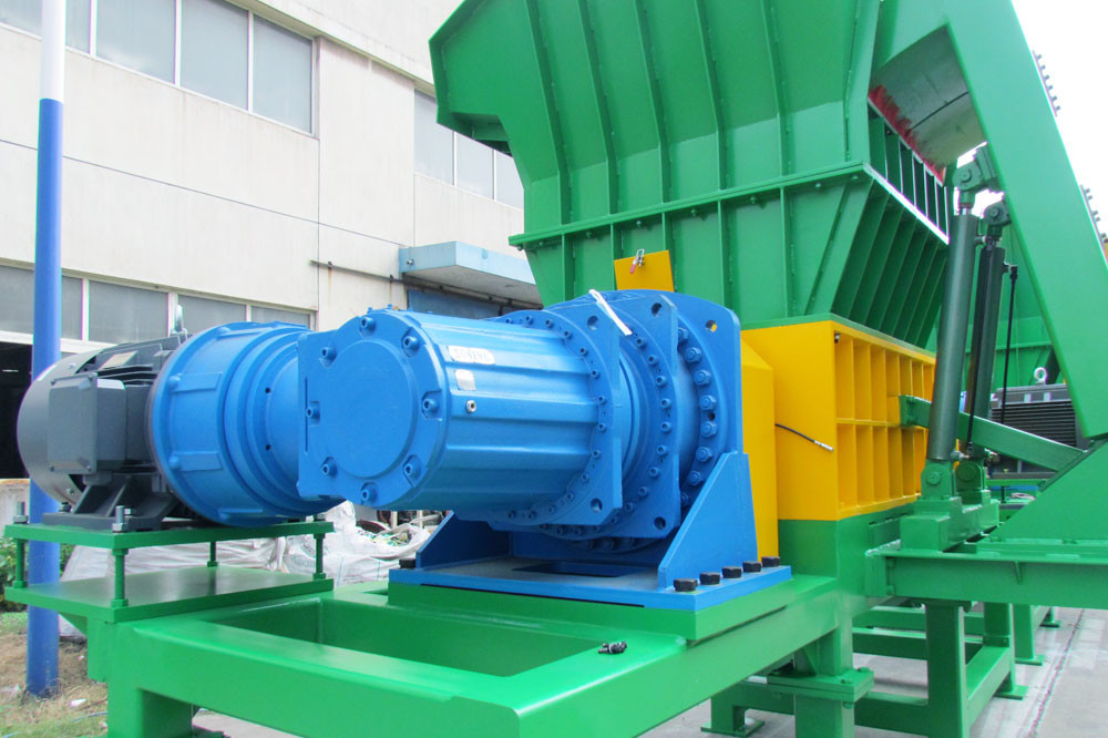 High Torque Industrial Plastic Shredder Low Power Consumption Production Waste