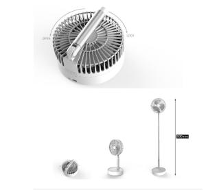 China Three Wind 7200mAh Folding Rechargeable Battery Powered Fan wholesale