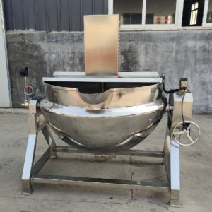 China Industrial Stainless Steel Cooking Kettle 1000kg/h 380V Electromagnetic Heating wholesale