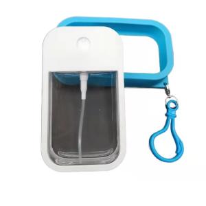 China 45ml Diameter 58*17 Credit Card Sprayer Height 101 Petg Bottle With Silicone Sleeve on sale