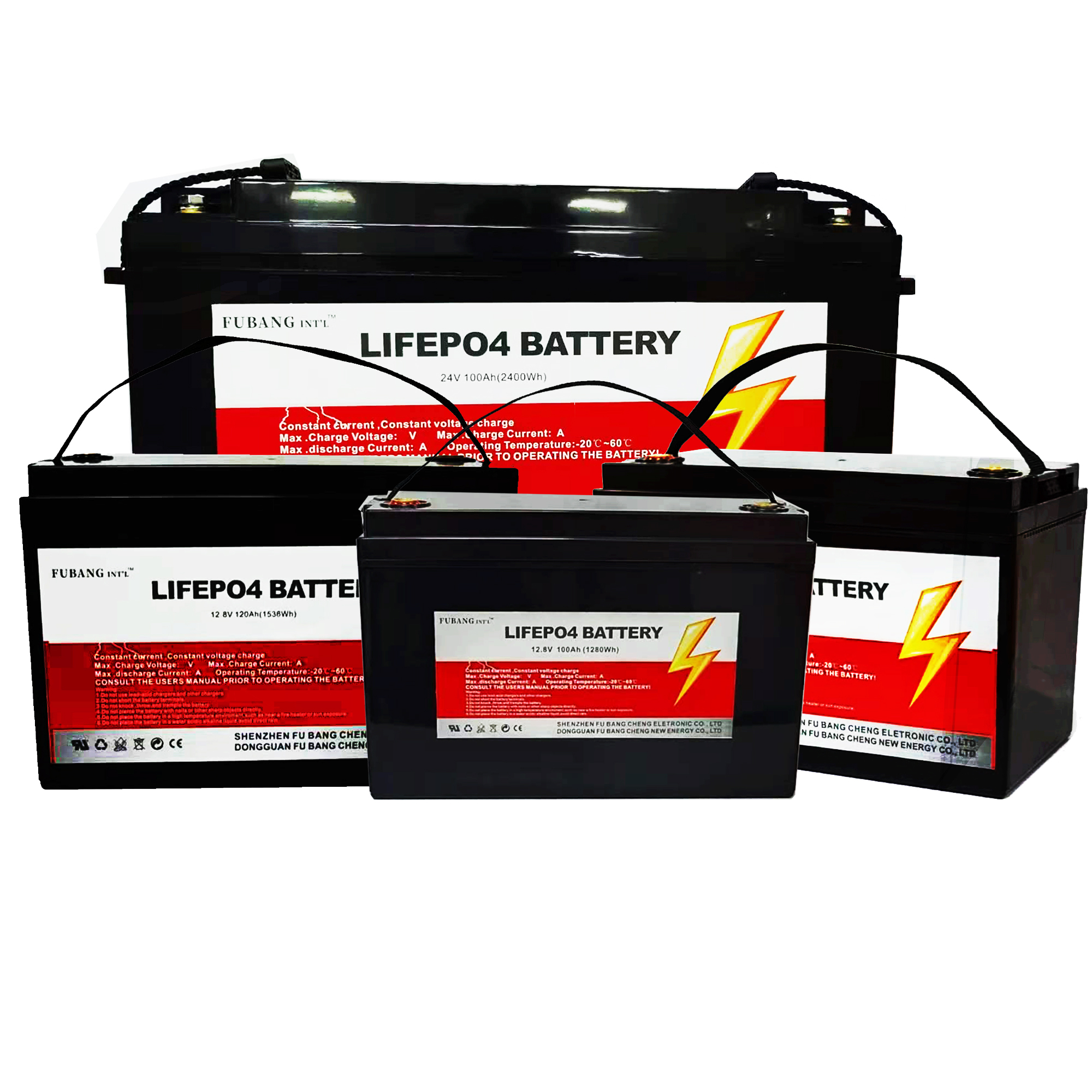 Oversized 20Ah 50Ah 150Ah 200Ah 300Ah 12v Rechargeable Lithium Battery Pack 12.8V Lifepo4 Battery