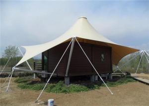 China Waterproof Glamping Hotel Tent Flame Retardant Sturdy Steel Frame Structure wholesale