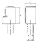 Positive Soft Auto Battery Terminal Covers Protect Cable From Debris