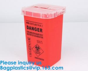 China Biohazard Plastic Sharps Container,Hospital Biohazard Medical Needle Disposable Plastic Safety Sharps Container wholesale