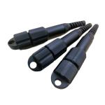IP66 PDLC Waterproof Fiber Optic Cable Connector Outdoor Black