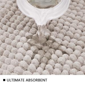 China 17 &quot; X 24&quot; 1600GSM Chenille Bath Mat With Hot Melt Backing wholesale