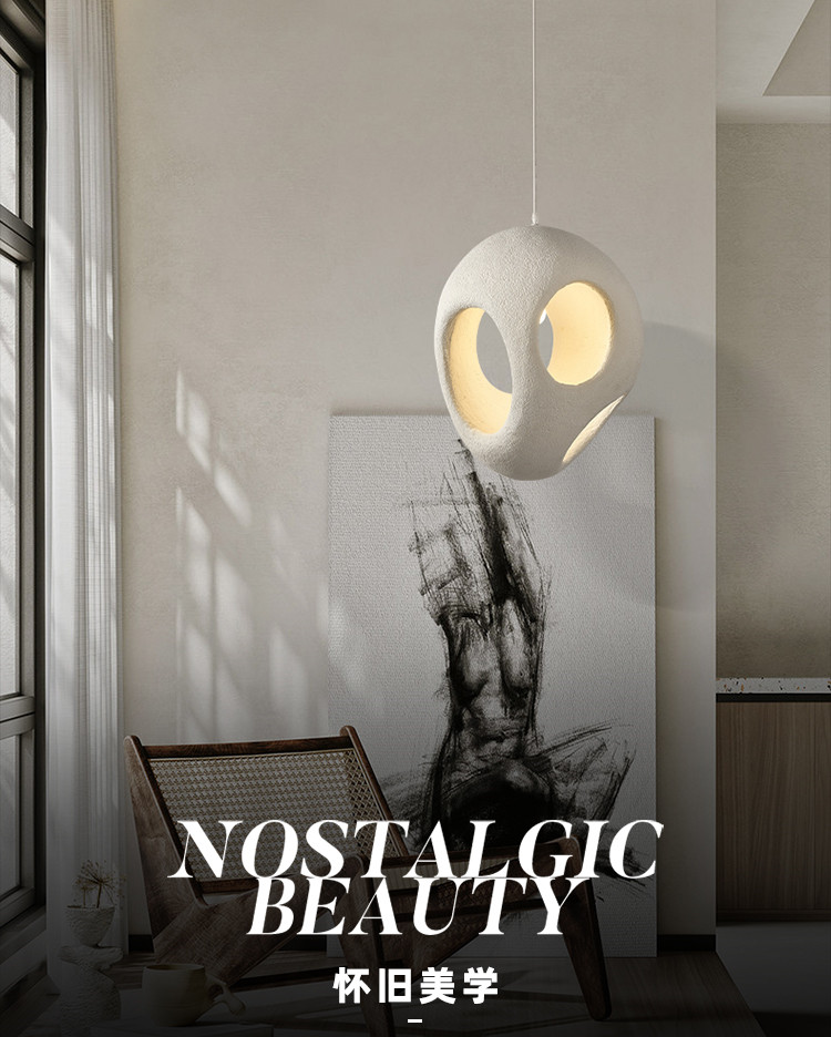 Nordic Minimalism Dining Island LED Chandelier Living Room Bedroom Modern Bar Decoration Wabi-Sabi Lamp(WH-VP-180)