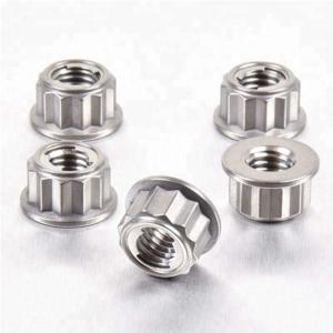 China M8 M20 Carbon Steel Zinc Plated 12 Point Flange Nut wholesale