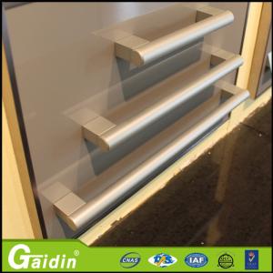 China kitchen accessories dresser interior foggy siver aluminum furniture handle wholesale