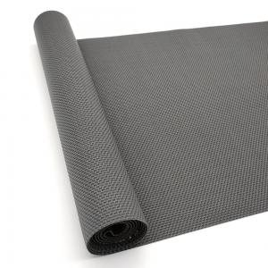 China Weave Dark Gray Vinyl Woven Polyester Mesh B1 Fire Resistant wholesale