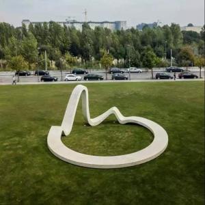 China Painted FRP Large Outdoor Fiberglass Statues Lawn Ornaments Seat wholesale