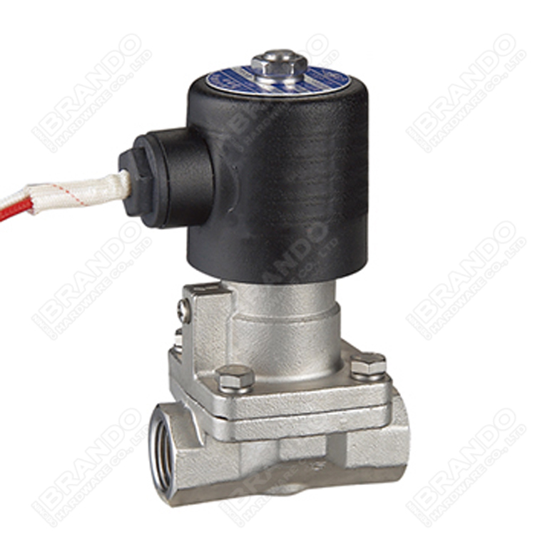2L-25 1 Inch High Temperature Steam Brass Solenoid Valve 24VDC 220VAC