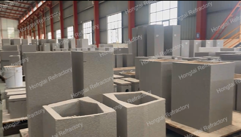Little MgO Content Zircon Corundum Bricks for Glass Melting Furnace Erosion-Resistant