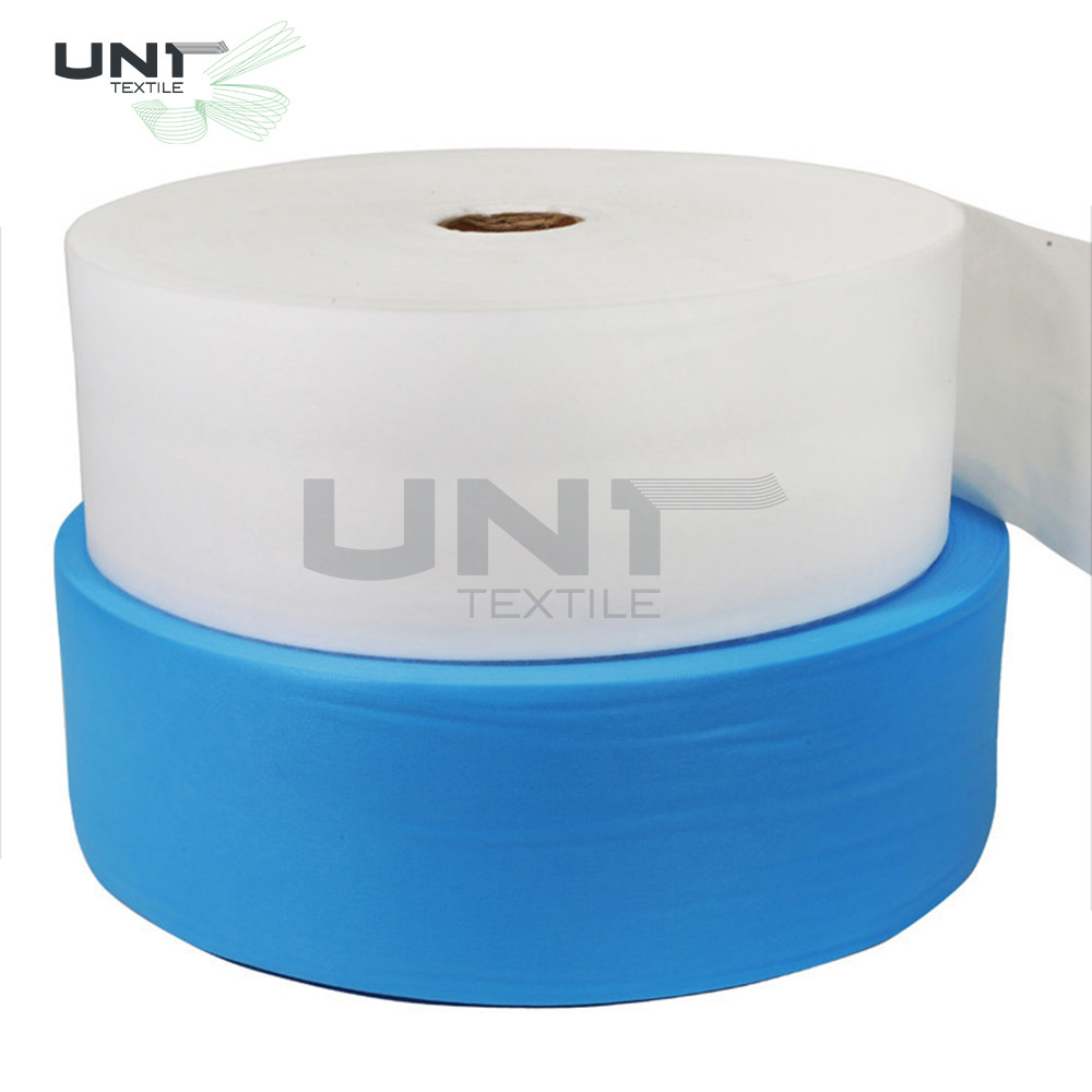 Anti Bacterial Cross Spunlace Nonwoven Fabric 20cm Width