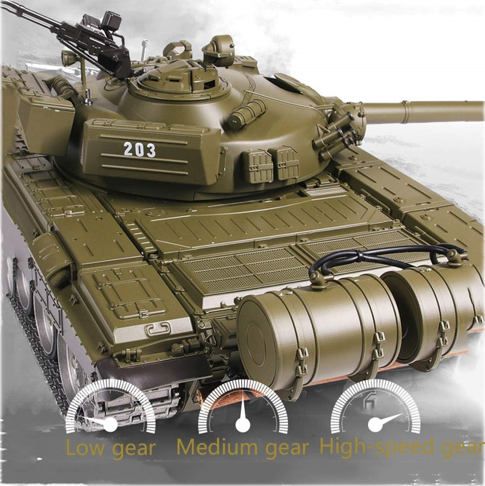 Simulation Track Sound Action and Smoke 1/16 Scale Remote Control Tank Toy for Adults Kids