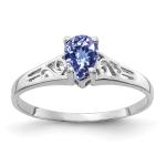 Natural 2 ct Cushion Cut Tanzanite Cocktail Ring in Sterling Silver Engagement