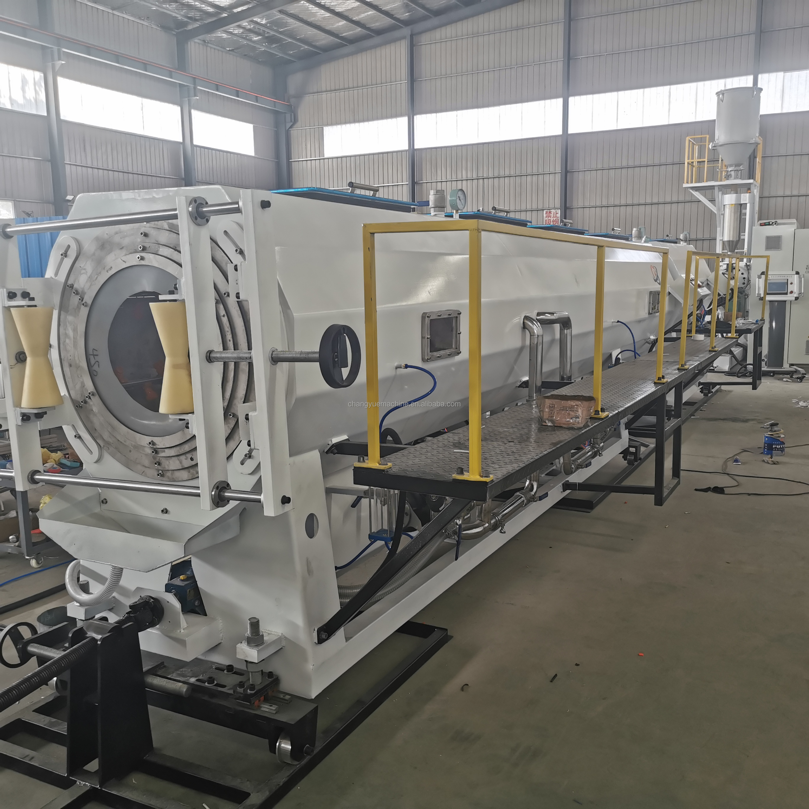 Screw L/D Ratio 55 1 HDPE Jacket Extrusion Line for PU Foaming Pre-insulated Pipe