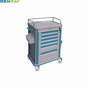 China 630 X 470 X 920mm ABS Medicine Trolley Emergency Medicine Crash Cart wholesale
