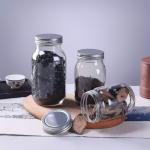 750ml 1000ml Round Glass Storage Jar With Airtight Lids