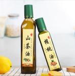 Green Glass Round Olive Oil Bottle With Lid Olive Oil Bottle with Logo