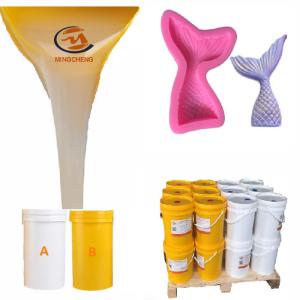 China RTV-2 Platinum Cured Liquid Silicone Rubber Resin Crafts Moulding Silicone 20A on sale
