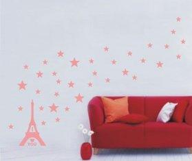 China Novelty Artificial Carving Contemporary Removable Wall Flower Stickers G036 wholesale