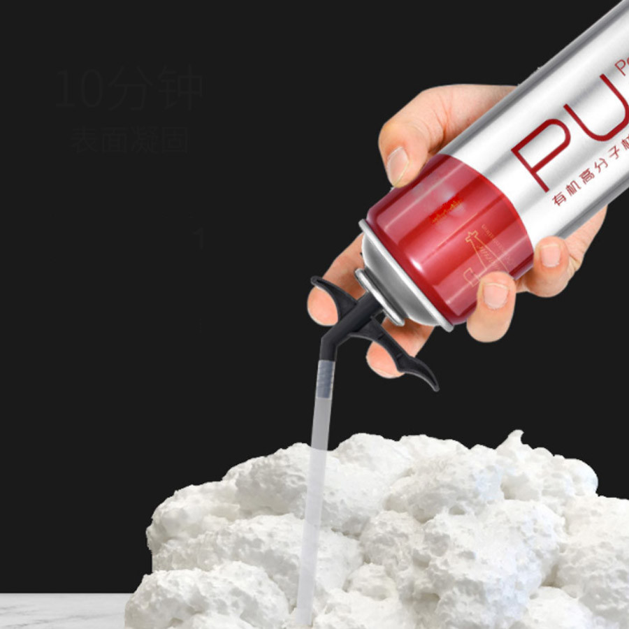 Tube Type PU Foam Cleaner Aerosol Valve With Tube And Cap For Aerosol Construction Materials Cans