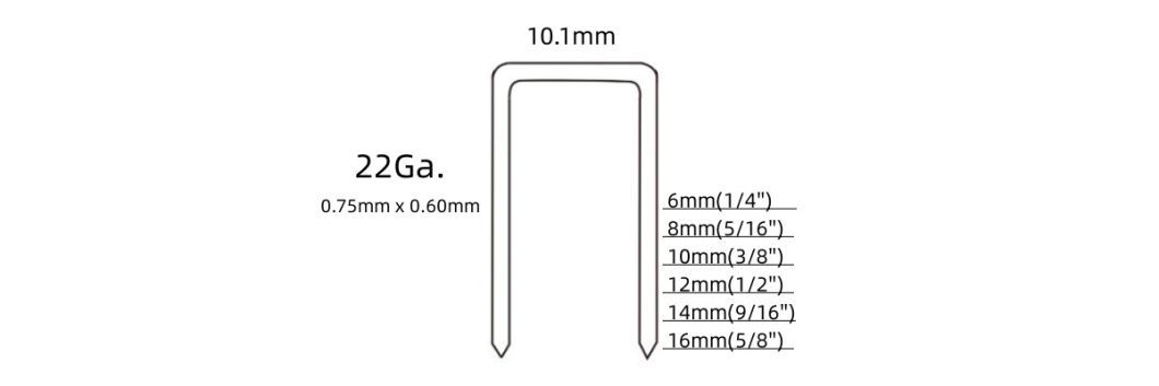 14 Series Galvanized Industrial Wire Staples 20 Gauge with High Quality 1408
