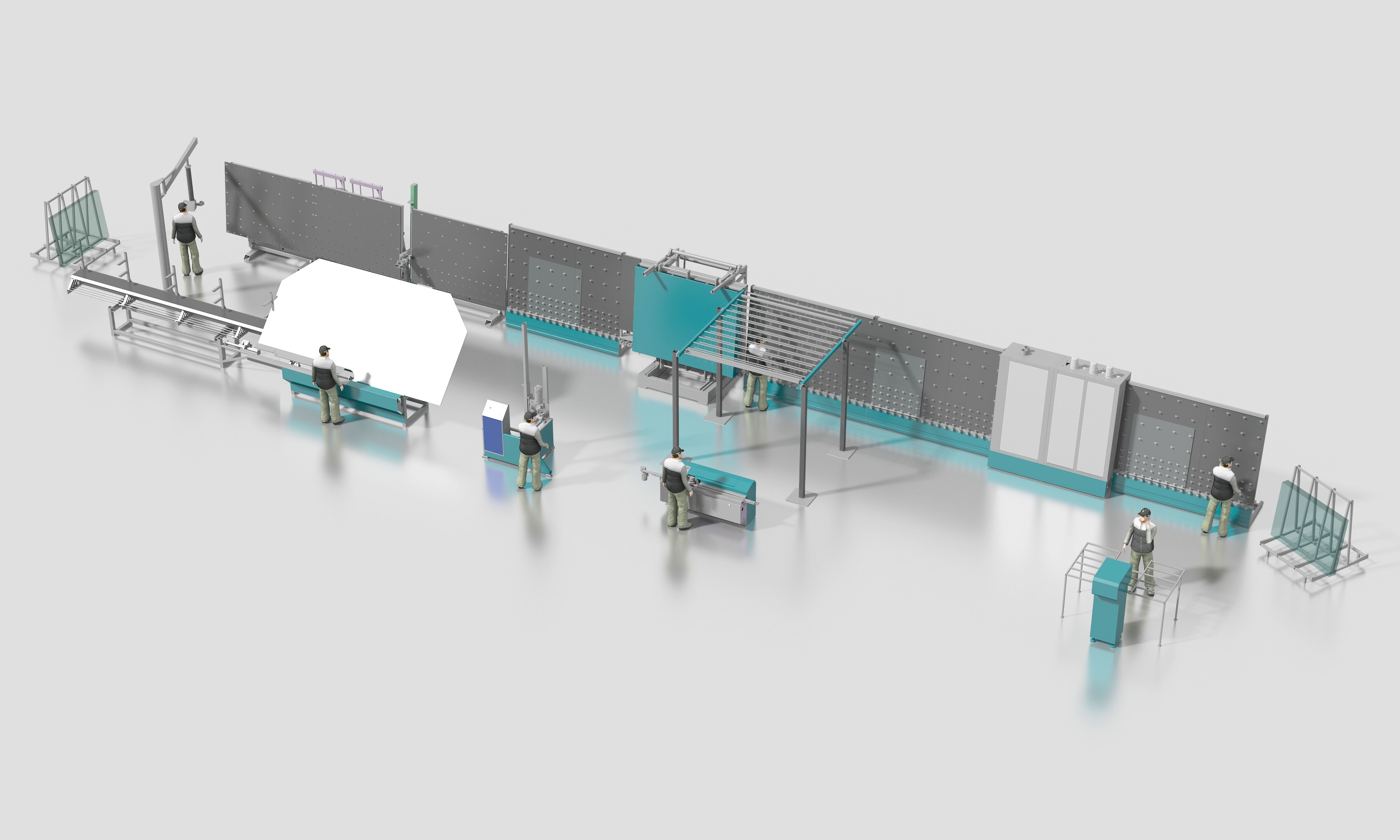 Double Glass Machine Double Glazing Glass Machinery Double Insulating Glass Machine