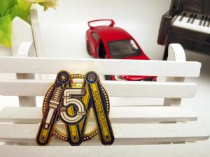 China Personalised Letter Shaped Metal Brooch Pin For Decorations / Gifts wholesale
