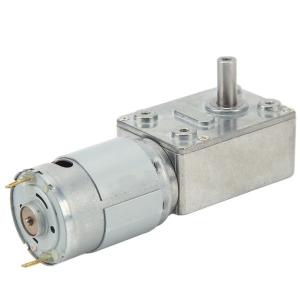 China 12V 24V High Torque Worm Gear Motor Low Rpm Worm Gearbox Motor JGY385 wholesale