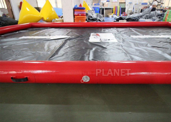 Red 0.9mm Pvc Tarpaulin Car Wash Water Containment