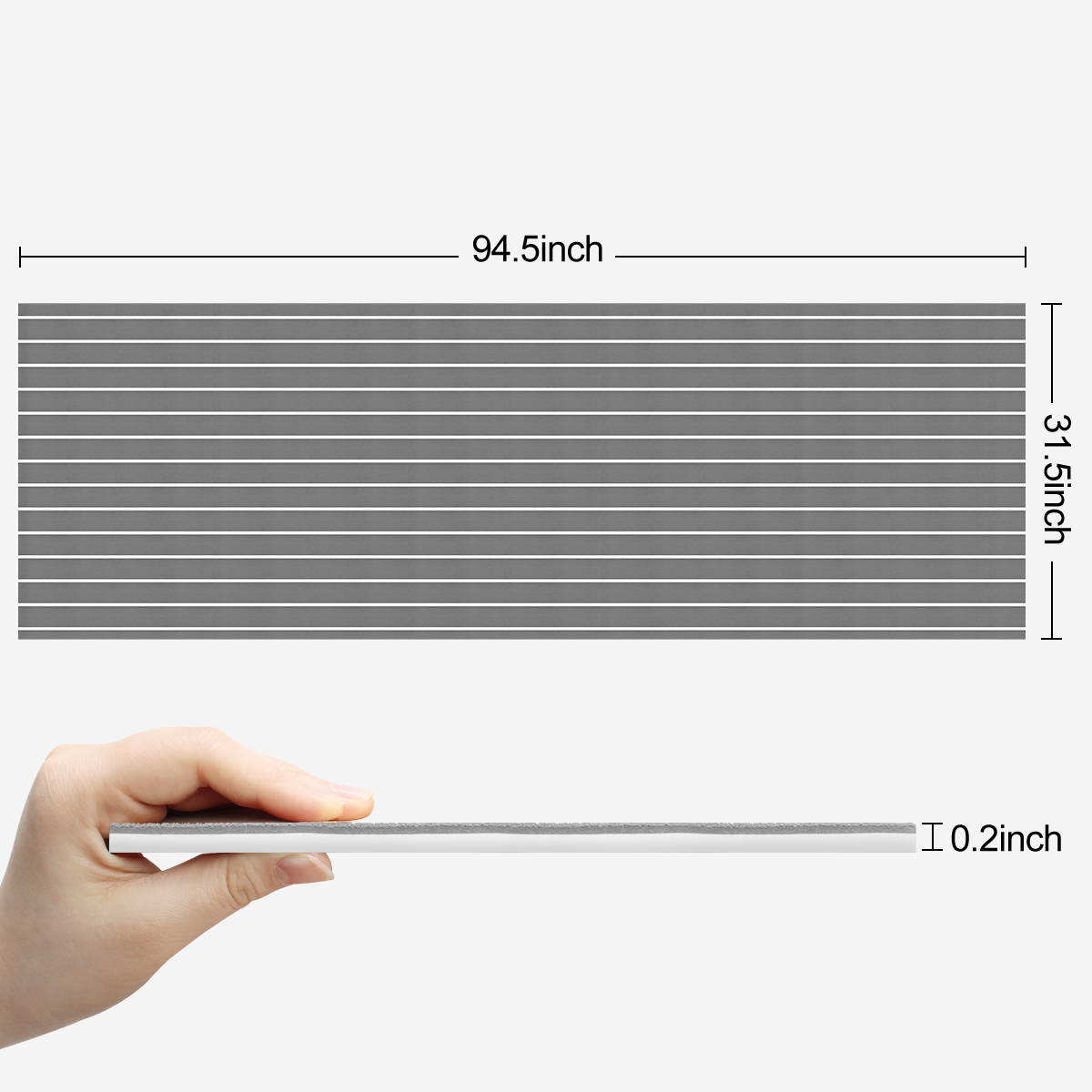 Grey Woowave EVA Boat Deck Sheet Board Yacht Accessories 5MM Foam Decking Flooring Mats with self adhesive