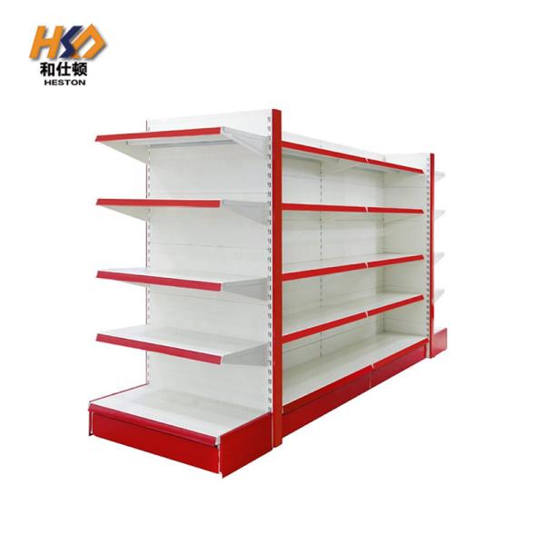 Supermarket Store Shelf Convenience Store Gondola Rack Display Steel Groceries