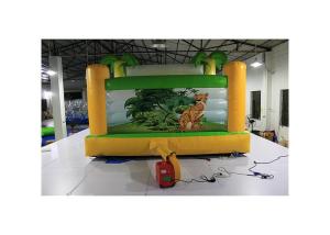 China Hawaii Coconut Tree Tropical Style Inflatable Bounce House For Children wholesale