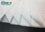 White Polyester Woven Fusible Interlining / Twill Woven Fusible Interfacing
