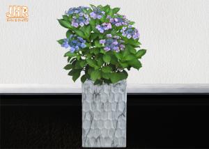 China Clay Floor Vases Homewares Decorative Items Fiberclay Flower Pots Clay Plant Pots Marbling wholesale